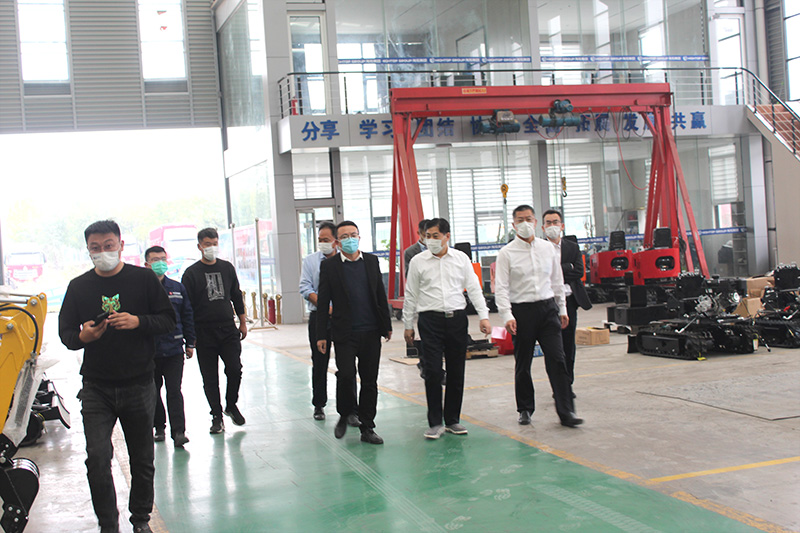 Warmly welcome the leaders of Jining Economic Development Zone to visit Hightop factory